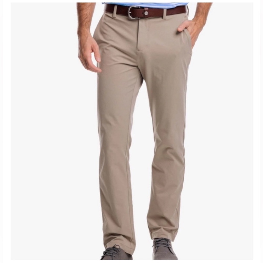 Southern Tide Jack Performance Pant Men’s Size 36x32 Chino Khaki Golf Tan